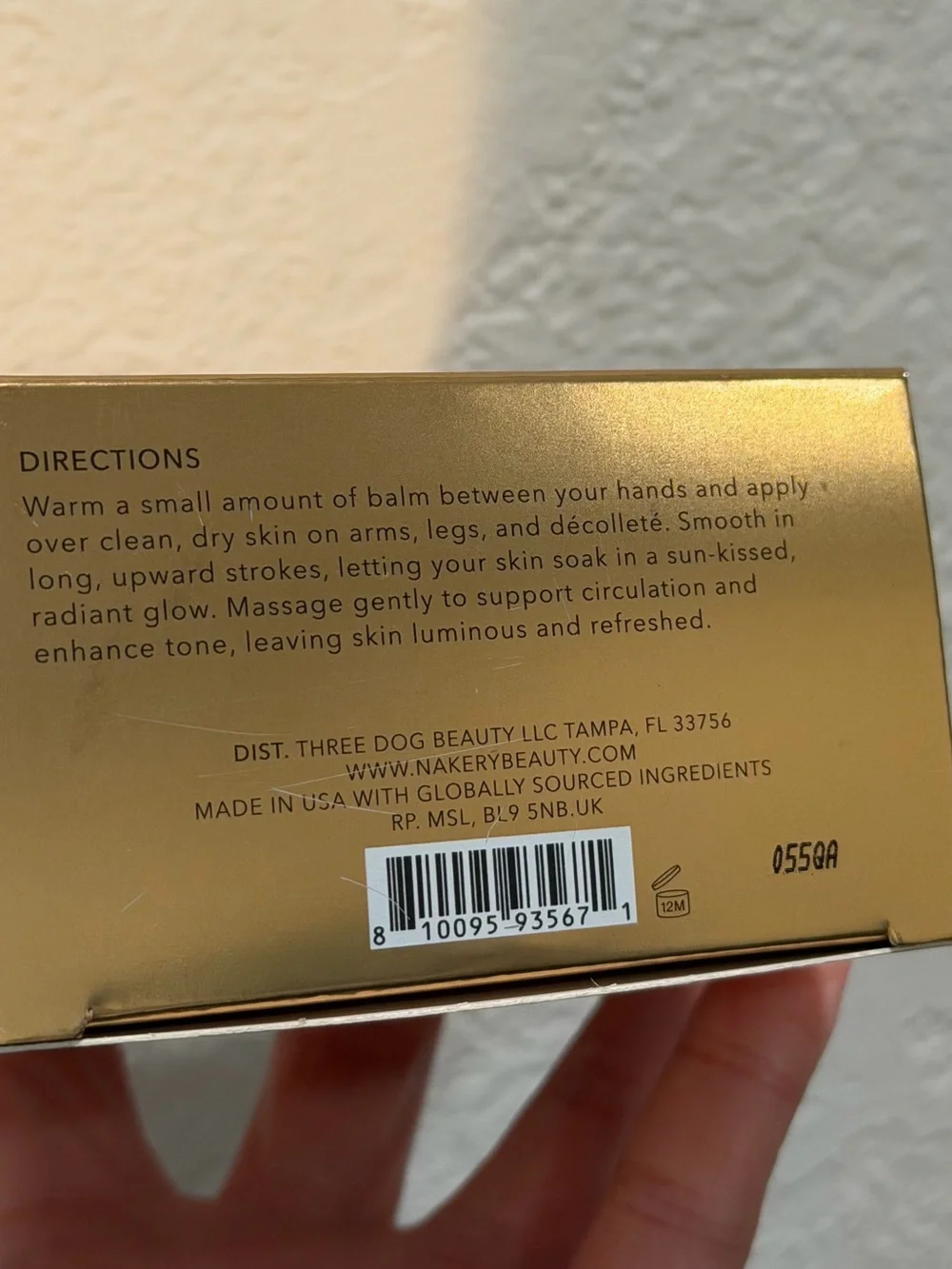 NIB Nakery Beauty SkinTightening Beach Glow Balm